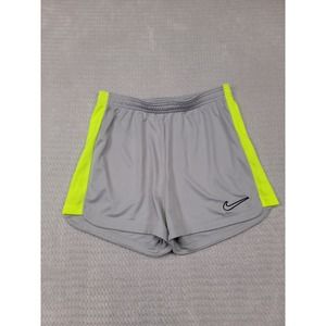 Nike Shorts Womens Small Gray & Yellow Dri Fit Active Gym